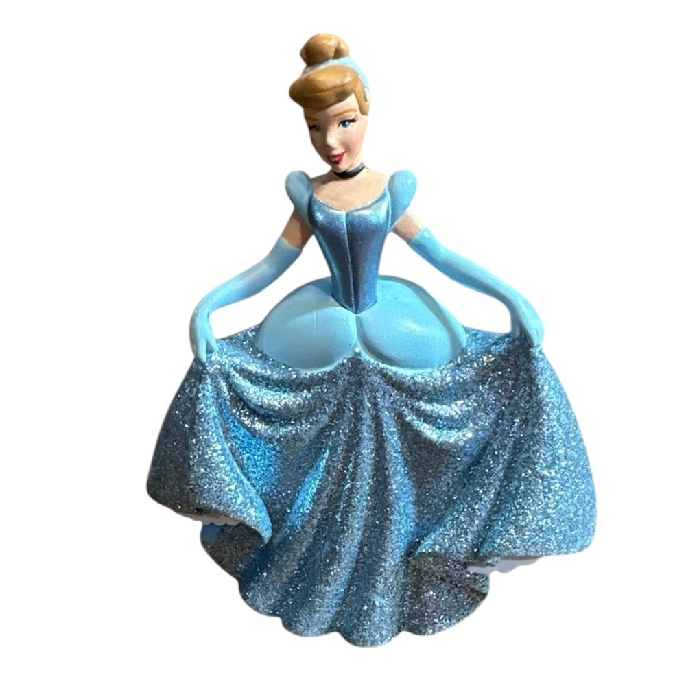 Disney Store Cinderella Glitter Blue Gown‎ Figurine Princess Decor
